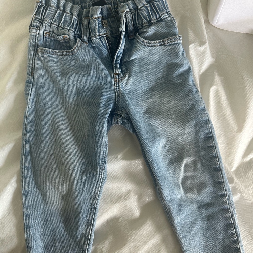 GAP Light Wash Denim Paperbag Waist Kids Jeans